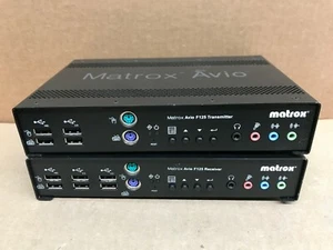Matrox Avio F125 Dual-DVI Fiber Optic KVM Extender  without power supplies.  - Picture 1 of 3