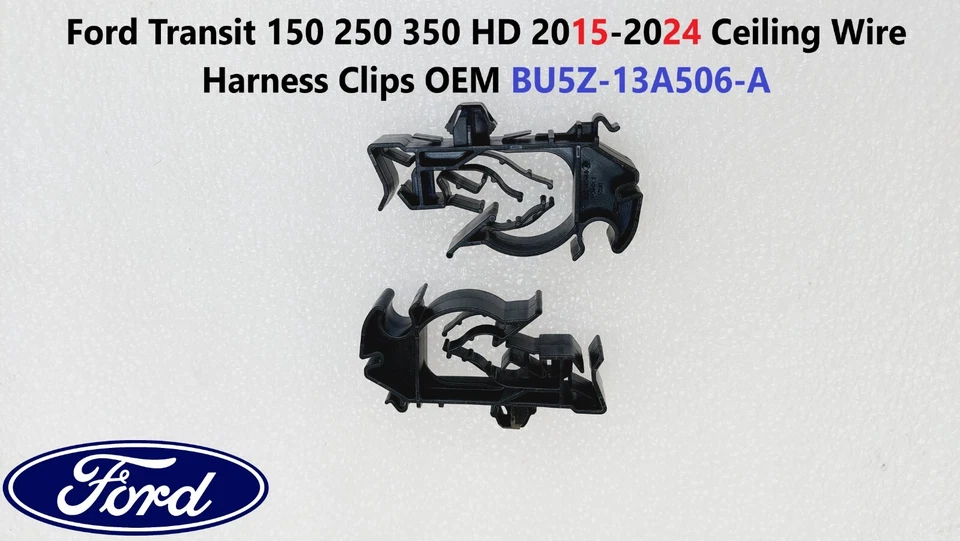 Clips de arnés de cables de techo OEM BU5Z13A506A Ford Transit 150 250 350 HD 2015-2024 Foto 1 de 4