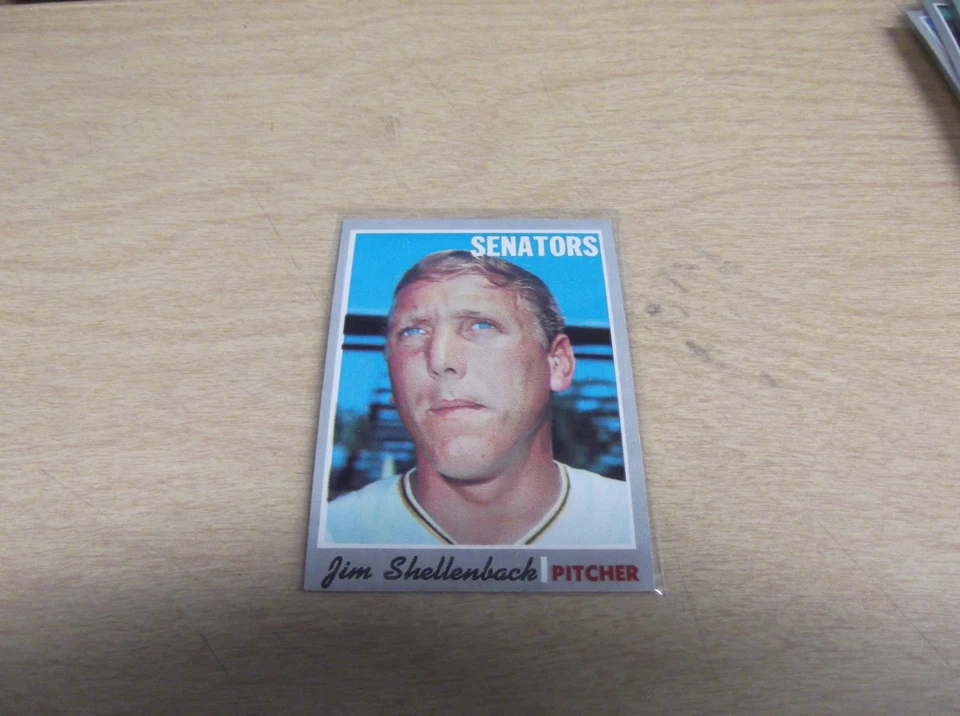 MINT 1970 TOPPS BASEBALL HIGH GRADE #389 JIM SHELLENBACK SENATORS - Image 1 of 1