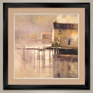 35W"x35H": NEW ENGLAND MOOD by TED GOERSCHNER - DOUBLE MATTE, GLASS and FRAME - Picture 1 of 6