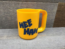 Vintage Hee Haw Plastic Stacking Mug - Yellow - AmPro line - 8A