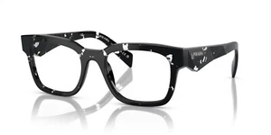 Prada PR A10V Black Transparent Havana (15O-1O1) Eyeglasses - Picture 1 of 4