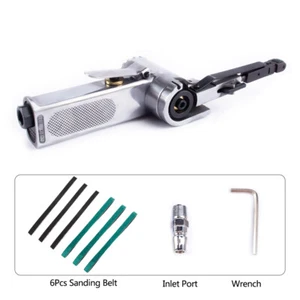 Mini levigatrice pneumatica a nastro smerigliatrice lima levigatura lucidatura strumento assortito 10x330 - Foto 1 di 13