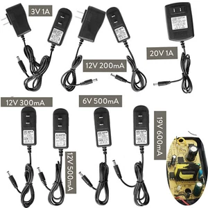 Adattatore Alimentatore Trasformatore Caricabatterie DC12V 3V 6V 19V 20V 1A 0,5A Nero - Foto 1 di 19