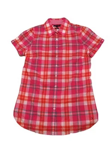 Tommy Hilfiger Damen Hemd Bunt Sommer XS S M 36 Maße Fotos Gr 4 Fitted TH Bluse - Bild 1 von 12