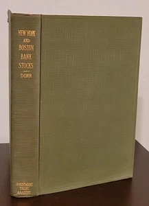 1928 New York And Boston Bank Stocks Signed Bradford Dorr Market Wall Street - Imagen 1 de 4