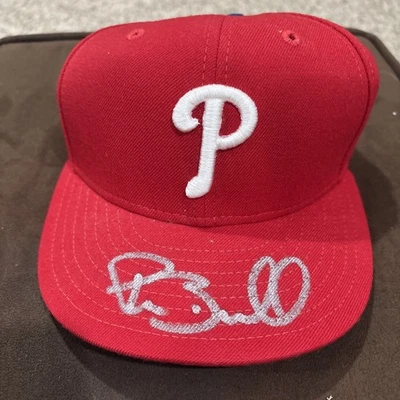 Philadelphia Phillies Pat Burrell Autographed Hat - Image 1 of 2