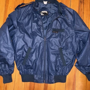 Vintage Members Only by Europe Craft Blue 80s Bomber Jacket Cafe Racer Mens 36 - Picture 1 of 3