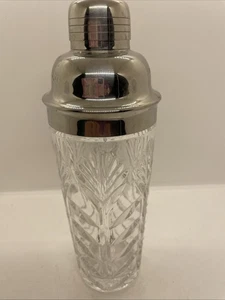 Art Deco Stil 5th Avenue LTD, Kristall Cocktail Martini Shaker Bargeschirr - Bild 1 von 12