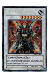 Yugioh - 1X X-Saber Urbellum - Secreto Raro - Limitado - HA01-EN025 - Juego ligero - Imagen 1 de 2