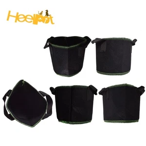 5-Pack Plant Grow Bags Garden Heavy Duty Non-Woven Aeration Fabric Pot Container - Picture 1 of 20