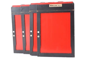 [Exc+5] Rittresk Hope 6.5×8.5 6 1/2 x 8 1/2 Cut Film Holder x4 From JAPAN - Picture 1 of 8