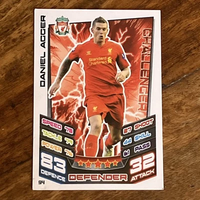 Match Attax 2012/13 Daniel Agger Base Card (read Description) - Image 1 of 2