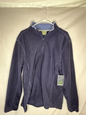 NWT NordicTrack NT Dri Mens Sz Med 1/4 Zip Long Sleeve blue Pullover - Image 1 of 4