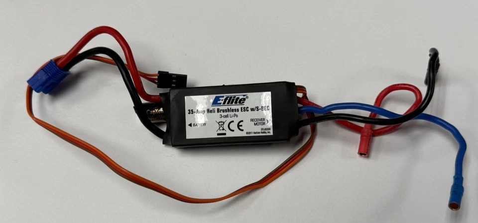 E-flite Eflite Blade EFLA335HB 35 Amp RC Helicopter Brushless ESC w/ BEC - Image 1 of 2