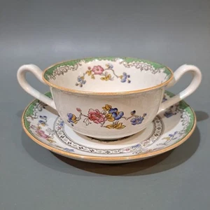 Taza sopa y soporte Copeland Spode "Edén" - Imagen 1 de 7