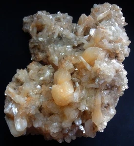 STILBITE BOWS W/ HEULANDITE CRYSTALS FORMATION ON MATRIX MINERALS SPECIMENS - Picture 1 of 6