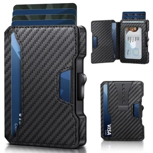 Cartera para Hombre, Bloqueo RFID Delgada Cartera para Hombre con Clip para Dinero, Po... - Imagen 1 de 7