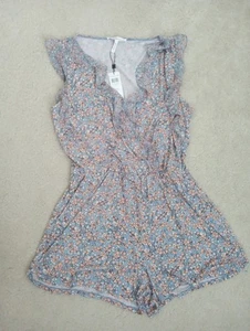 BCBGeneration Floral Romper Multicolor Size Large - Picture 1 of 6