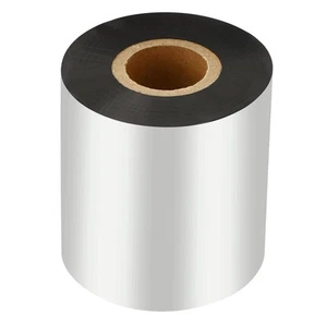 1.96"x984' Wax Thermal Transfer Ribbon, 1 Roll 1" Core Ink Out Ribbon, Black - Afbeelding 1 van 6