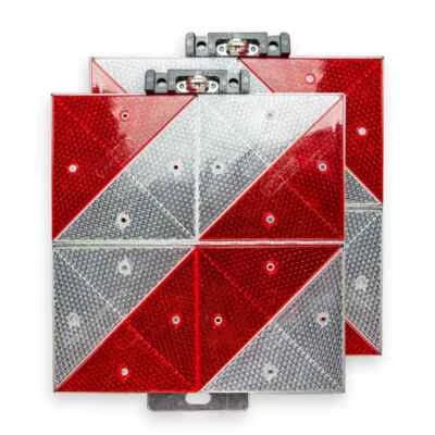 Placa de advertencia de estacionamiento 285 x 285 mm - derecha o izquierda - plegable sobre aluminio - Imagen 1 de 4