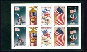 US Scott # 3776 - 3780a Old Glory Booklet Pane of 10 - Picture 1 of 1