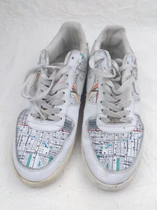 Nike Air Force 1 Men's size US 12 men's Miami Street Map Ultra Rare POOR SHAPE - Bild 1 von 12