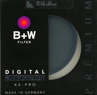 B+W 86mm XS-Pro MRC-Nano 802M Solid Neutral Density 0.6 Filter (2-Stop) 1089165 - Image 1 of 4
