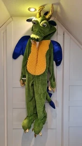 Neu Drachen Kostüm Grün Gr. 110 Drache Dino Dinosaurier Plüsch Cool Süß Kinder - Bild 1 von 6