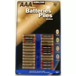 4 Wholesale Lots Kirkland Signature AAA Alkaline Batteries, 192 Batteries Total - Picture 1 of 1