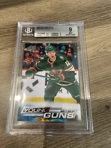2022-23 Cubierta Superior #201 Matt Boldy Young Guns Novato Rc BGS 9 Como Nuevo - Imagen 1 de 3
