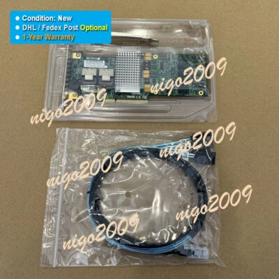 New Supermicro AOC-SAS2LP-H8IR (LSI 9260-8i) SAS RAID Card with 8087 SATA Cable - Image 1 of 4