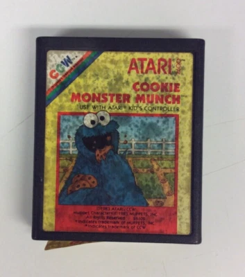 Cookie Monster Munch (Atari 2600, 1983) Authentic Cartridge Only - Image 1 of 4