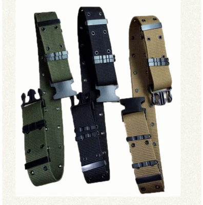 Men Heavy Duty Belt Tactical Combat Belt Police Utility Battle Belt for Military - Image 1 of 4