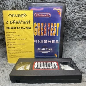 Nintendo Greatest Finishes Of All Time VHS Tape 1995 Mario Zelda Donkey Kong - Picture 1 of 9