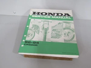 1992 1993 1994 HONDA CR500R OEM SERVICE MANUAL GENUINE HONDA - Picture 1 of 4