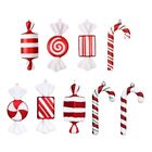 Christmas Candy Red White Decorative Pendant Charm Ornament Supplies