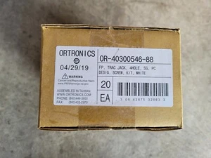 OR-40300546-88 ORTRONICS TracJack Faceplate 4-Port Single Gang White -Box of 20 - Picture 1 of 4