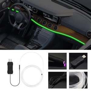 3M LED 64 Colorful APP Voice Control Central Ambient Light USB Fiber Lamp Strip - Picture 1 of 12