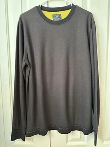 Lucky Brand Men’s Brown Crewneck Long Sleeve Shirt SIZE LARGE - Picture 1 of 7