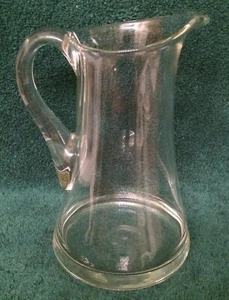 JARRA DE CRISTAL SOPLADA A MANO ELEGANTE ~ 2,5 tazas - Imagen 1 de 2