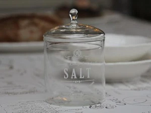 exlusives dekoratives Glas für Salz SALT Behältnis Salztopf - Bild 1 von 2