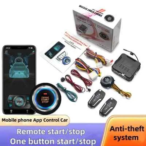 Car Alarm Smart App Remote Start Stop System for Cars Engine Push Start System - Picture 1 of 36