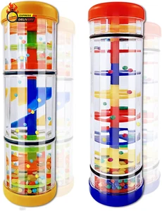 Rainmaker Rain Stick Musical Instrument for Babies,Baby Rattle Shaker Sensory De - Picture 1 of 12