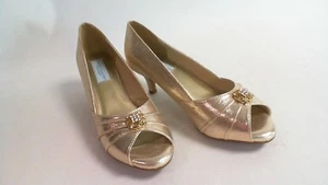 Dyeables Prom/Evening Shoes - Champagne Gold - Kristin - US 11B UK 9 #25A61 - Picture 1 of 5