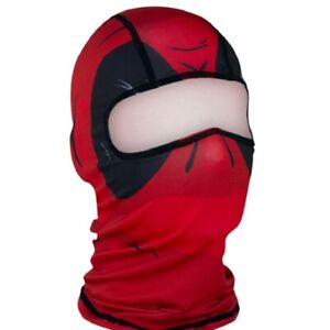 Red Dawn Black Sports Biker Balaclava Face Mask Costume Helmet Liner Super Hero