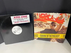 KRS-ONE (2) Records ~ Can't Stop, Won't Stop, Word Perfect, Sound of Da Police - Picture 1 of 11