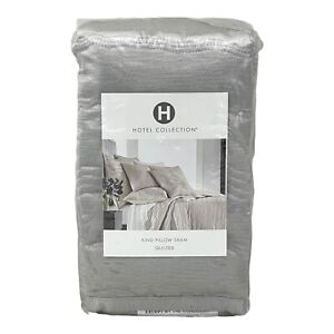 Hotel Collection Skyline Silver KING Quilted Sham