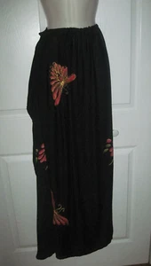 Women's Swimsuit Long Black Accessory Skirt Orange Butterflies by MAIL - Picture 1 of 11