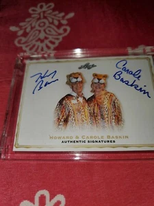 2020 Leaf Howard & Carole Baskin dual auto autograph signed card Tiger King /400 - Picture 1 of 5